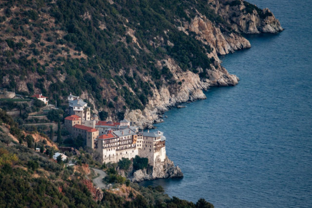 A monastery on Mount Athos