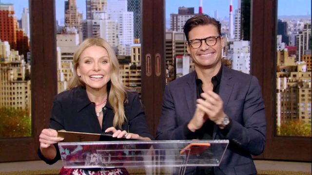 Kelly Ripa and Ryan Seacrest of "Live! With Kelly and Ryan"
