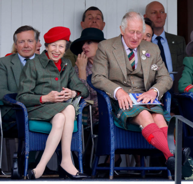 Anne and Charles share a laugh