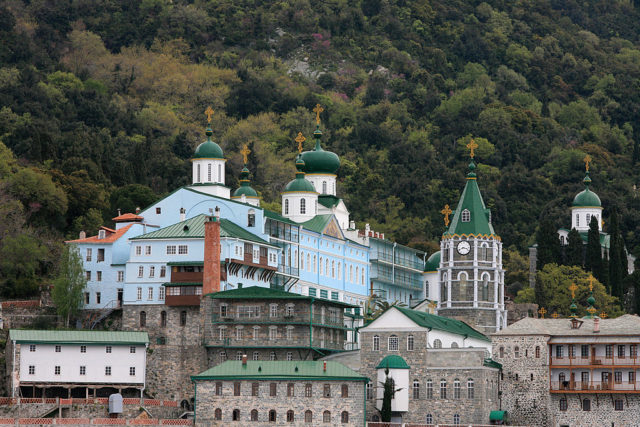 A monastery on Mount Athos