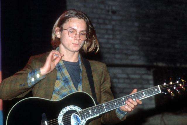 River Phoenix with guitar