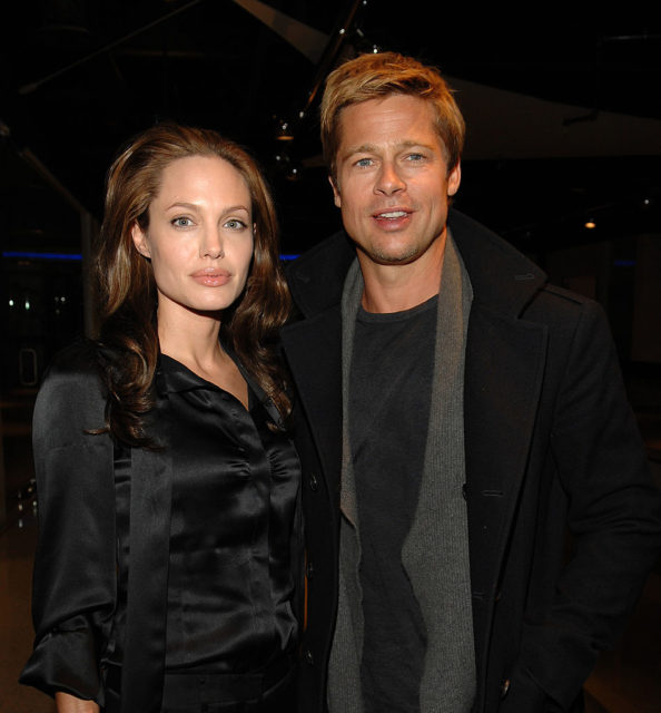 Brad Pitt and Angelina Jolie in 2007