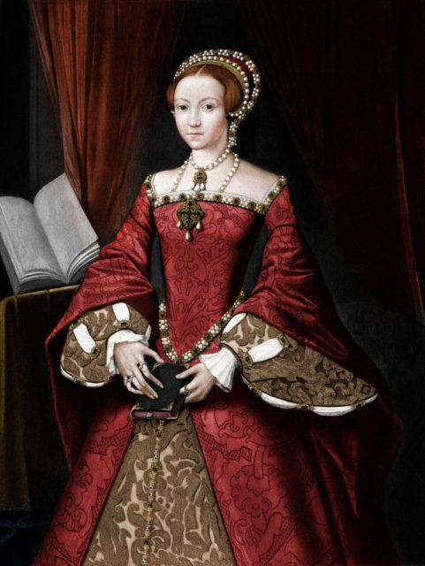 Portrait of teenaged Queen Elizabeth I