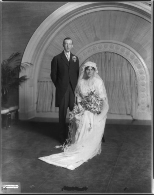Francis B. Sayre and Jessie Woodrow Wilson on their wedding day