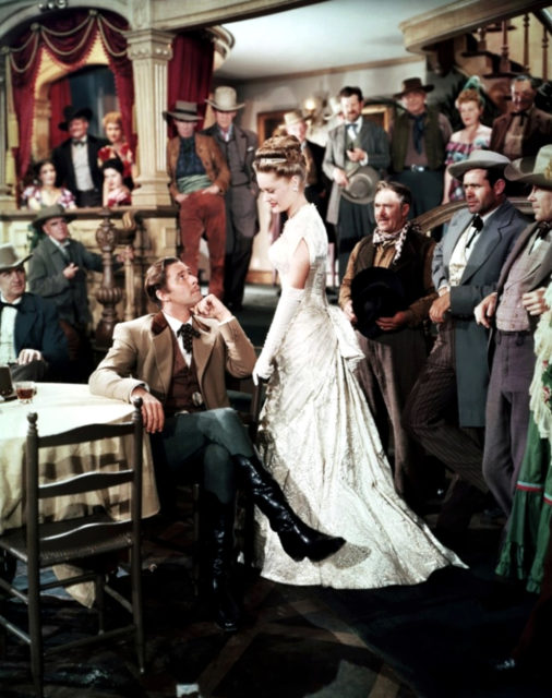Errol Flynn in a scene from 'San Antonio'