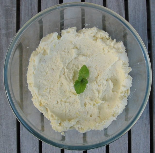 Syllabub in a bowl