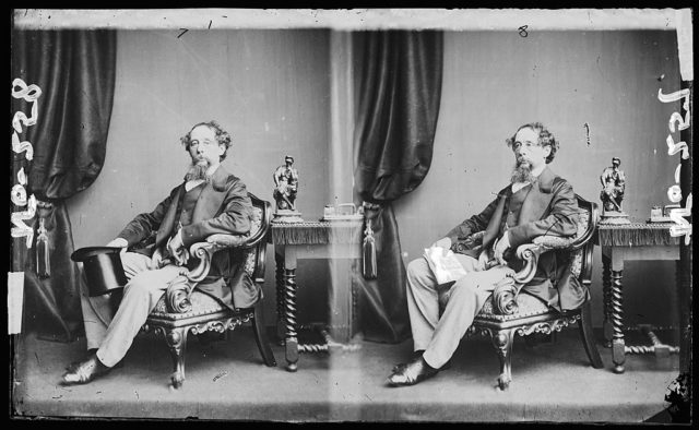 Two portraits of Charles Dickens