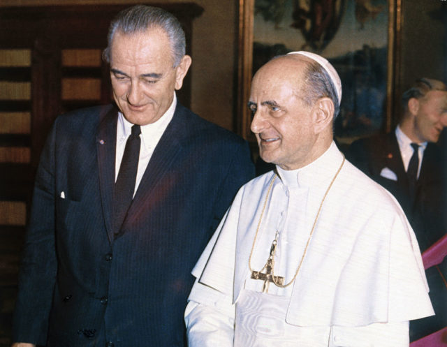 LBJ meeting with the Pope