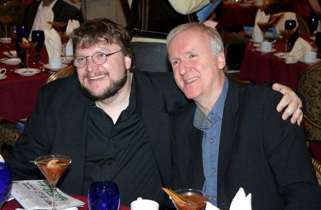 Guillermo del Toro and James Cameron in 2006