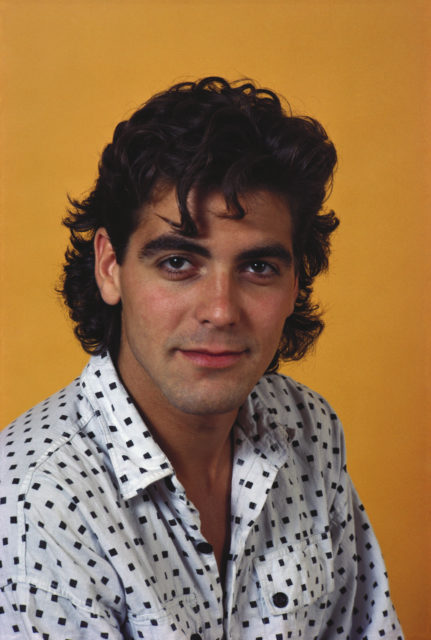 Headshot of a young George Clooney