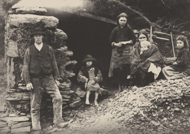 A family during the Irish Potato Famine