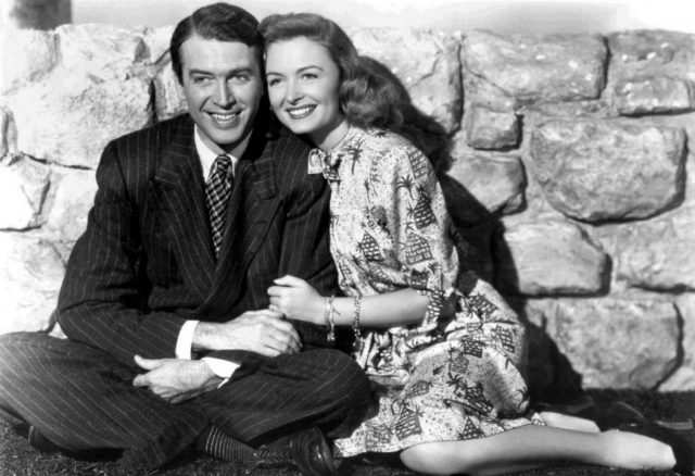James Stewart and Donna Reed in "It's A Wonderful Life"