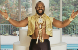 Mr. T with his iconic gold chains