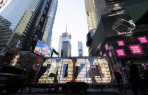 New York City's Times Square ahead of the 2023 New Years celebration