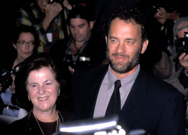 Tom Hanks and his mother at an awards show