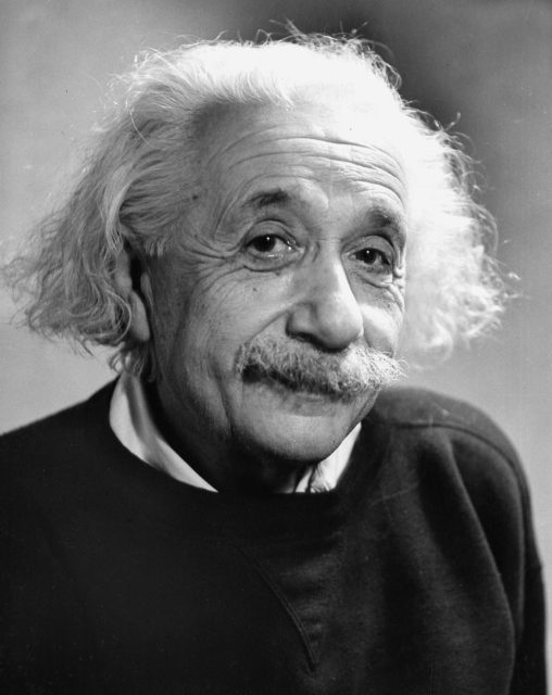 Headshot of Albert Einstein