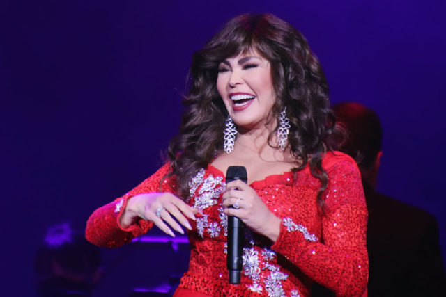 Marie Osmond performing live in 2021