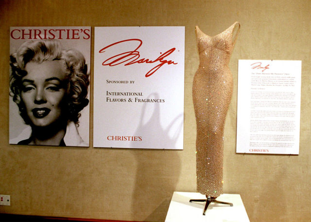 Marilyn's dress up for auction