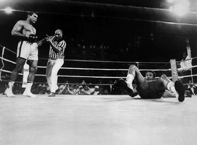 Ali and Foreman in the ring