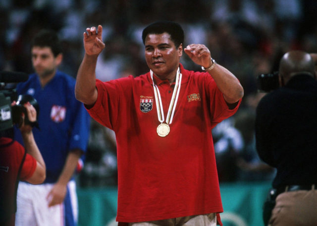 Muhammad at the Olympics in 1996