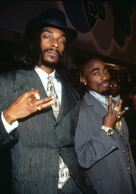 Snoop Dogg and Tupac Shakur in 1996