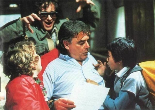 Behind the scenes photo from The Goonies