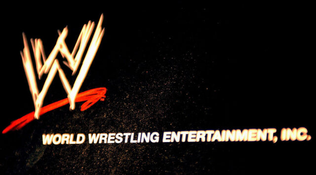 World Wrestling Entertainment, Inc. (WWE) logo in neon lights