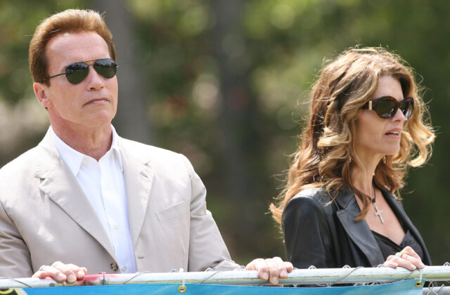 Then-Governor Arnold Schwarzenegger and First Lady Maria Shriver at an event in 2006
