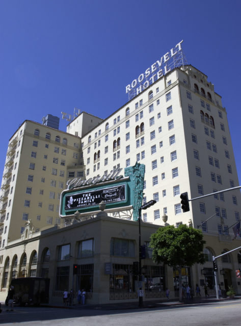 The outside of the Roosevelt Hotel