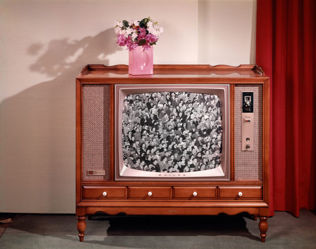 A vintage television set from the 1960s. 