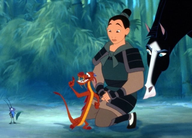 A still from the 1998 animated film Mulan. 