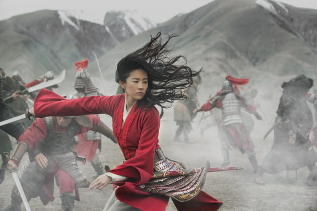 A still from the 2020 film Mulan. 