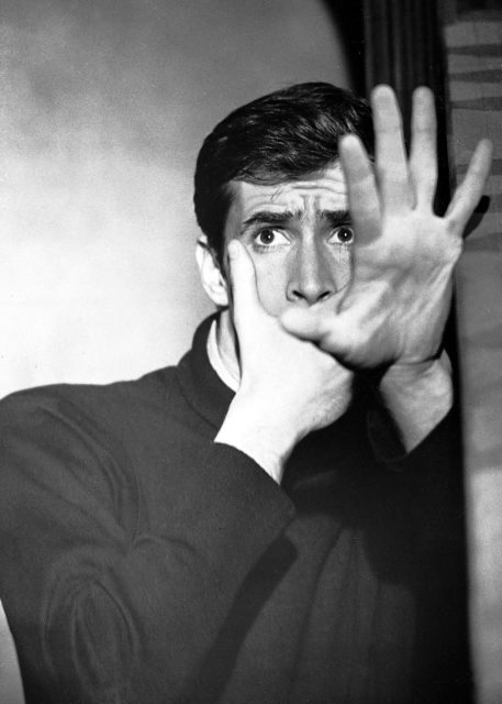 Anthony Perkins in a Psycho publicity still