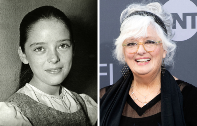 Headshots of a young and old Angela Cartwright.