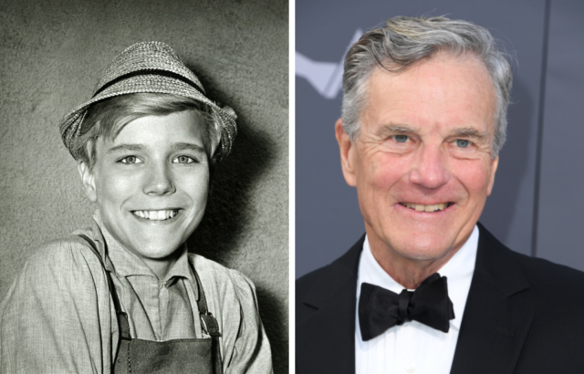 Headshots of young and old Nicholas Hammond.