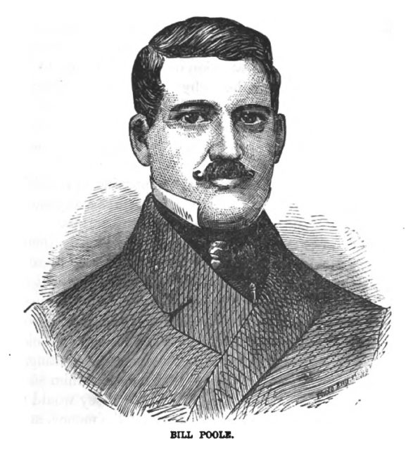 Line drawing of William "Bill the Butcher" Poole.