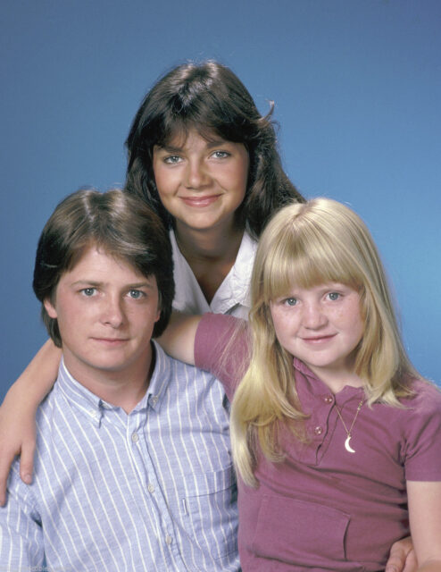 Portrait of Michael J. Foxx, Justine Bateman, and Tina Yothers from "Family Ties"