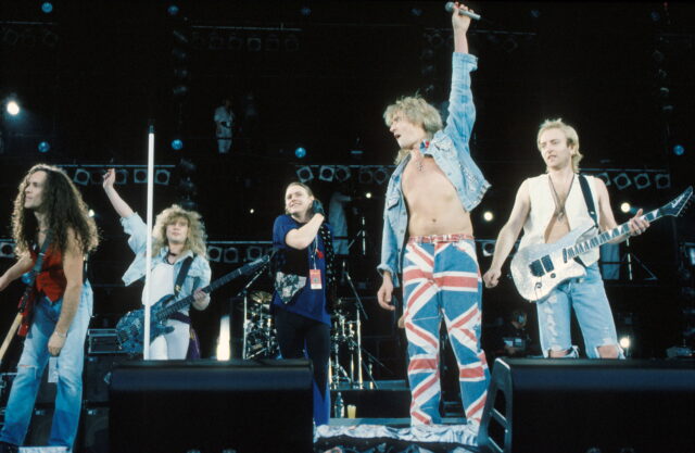 Def Leppard performing in 1992