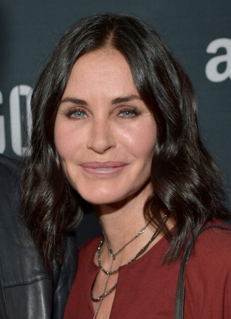 Headshot of Courteney Cox with fillers.