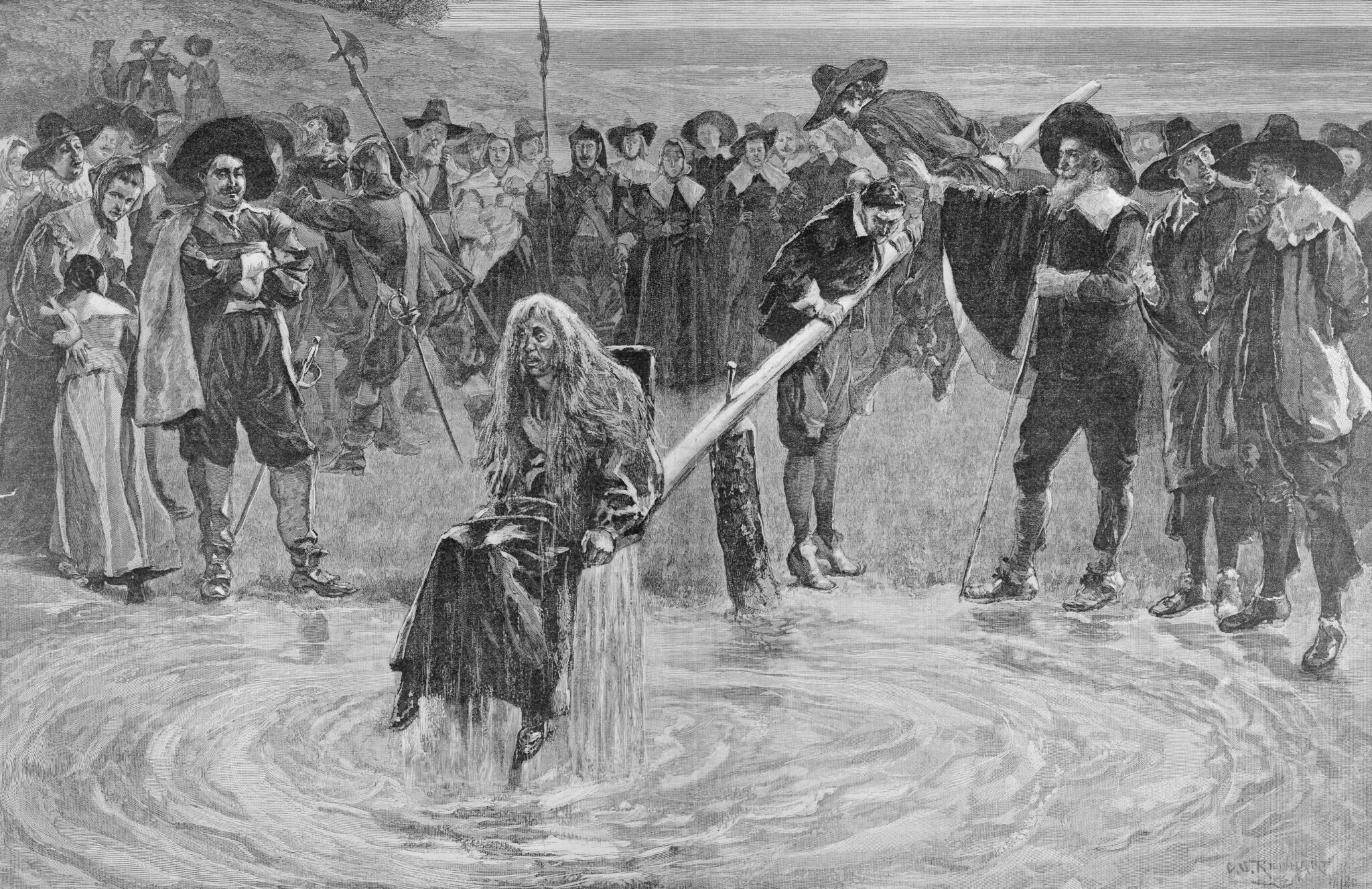Водные пытки. Повешение ведьм в средние века. Охота на ведьм в Англии 17 век. Охота на ведьм в средневековье.