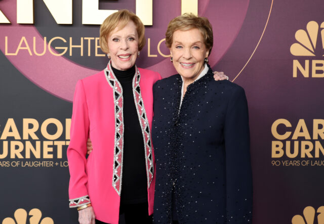 Carol Burnett and Julie Andrews at the birthday festivities