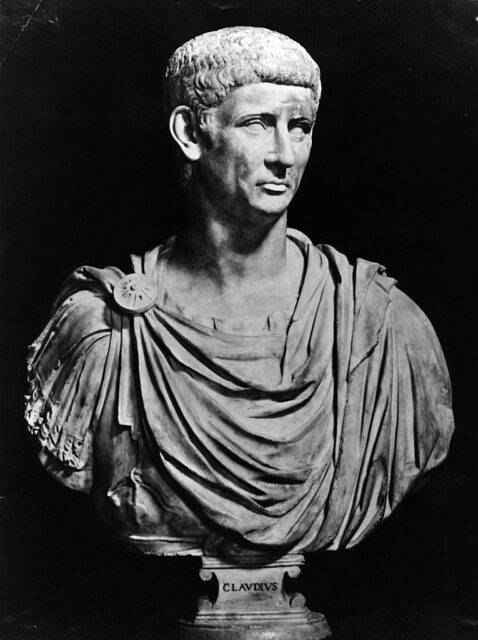 A bust of Claudius, victim of Locusta