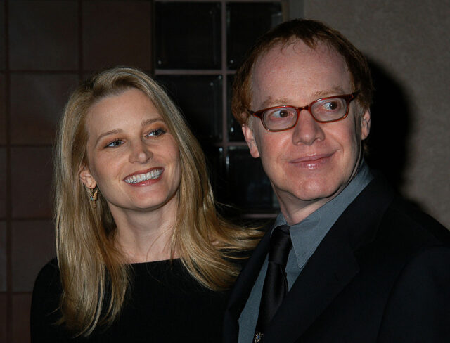 Bridget Fonda and her husband, Danny Elfman