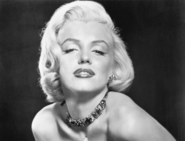 Portrait of Marilyn Monroe.