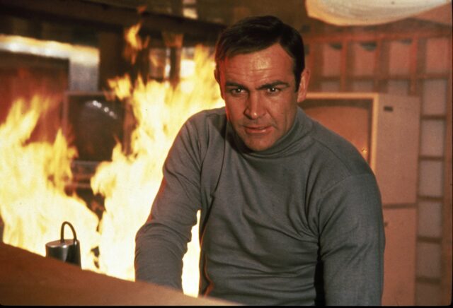 Sean Connery in a scene from You Only Live Twice 