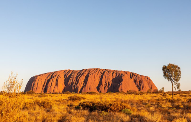 Ayer's Rock in the Northern Territory, Australia. 