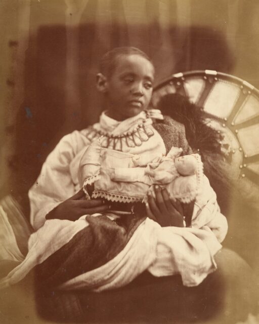 Alemayehu in July 1868 at Captain Tristram Speedy's home on the Isle of Wight.