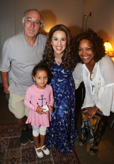 Robert De Niro standing with his daughter Helen Grace and then-wife Grace Hightower, as well as Chilina Kennedy