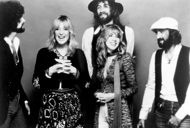 A group shot of the members of Fleetwood Mac.