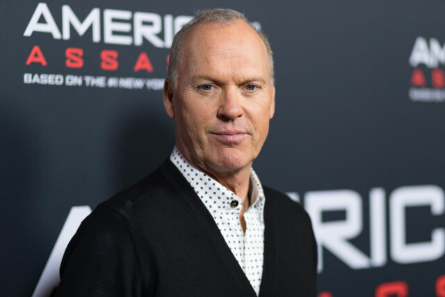 Michael Keaton arrives at a screening in 2017